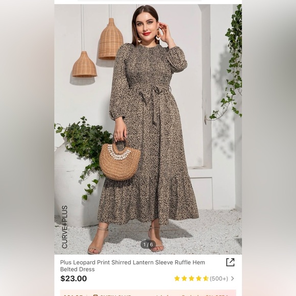 SHEIN Dresses & Skirts - Brand new without tags shein leopard print maxi dress